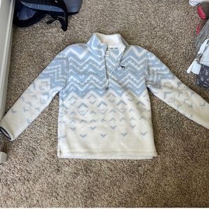 pink sherpa quarter zip